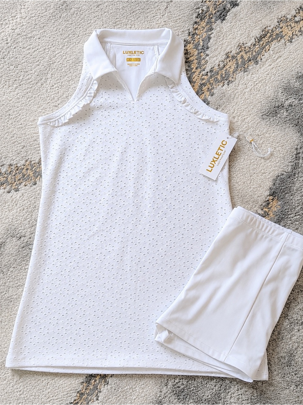 NEW Lilly Pulitzer Luxletic Mini Martina Polo Dress with shorts Sz XL
